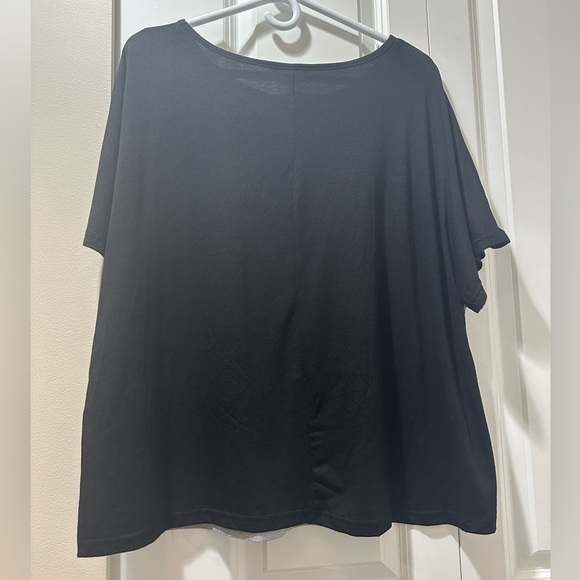 Bloomchic Plus Size XL Black and Gray T-Shirt us14-16 - Picture 3 of 5